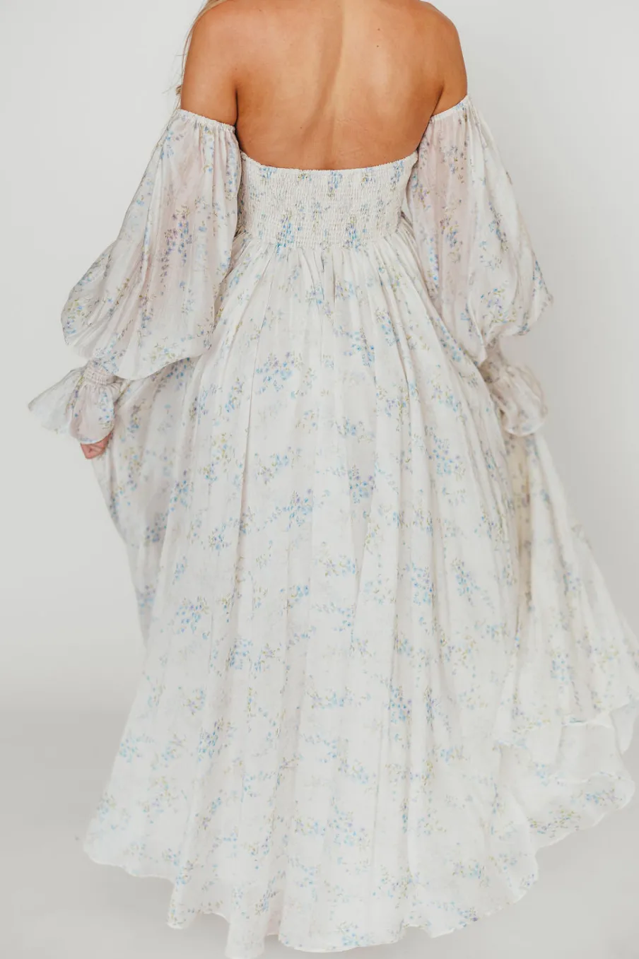 Sale Worth Collective Dear Skye Floral Dress in Blue