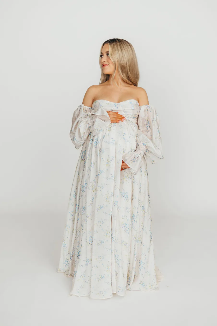 Sale Worth Collective Dear Skye Floral Dress in Blue