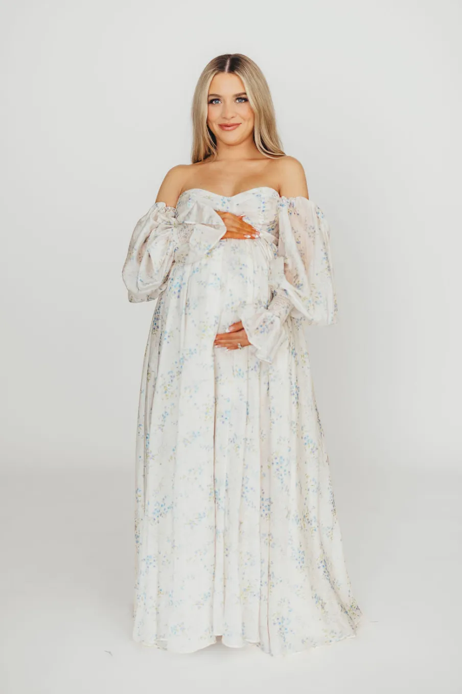 Sale Worth Collective Dear Skye Floral Dress in Blue