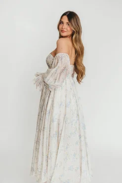 Sale Worth Collective Dear Skye Floral Dress in Blue