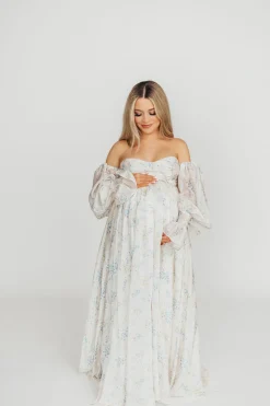 Sale Worth Collective Dear Skye Floral Dress in Blue