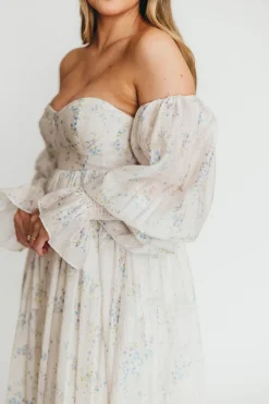 Sale Worth Collective Dear Skye Floral Dress in Blue