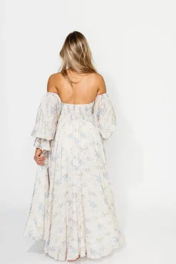 Sale Worth Collective Dear Skye Floral Dress in Blue