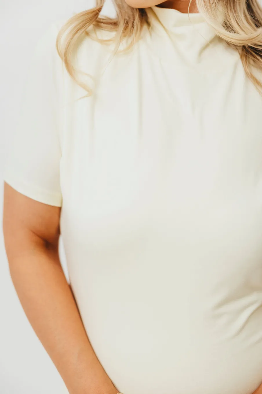 Online Worth Collective Ellis Maxi Dress in Ivory - Bump Friendly