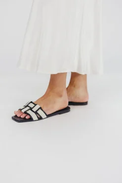 Sale Worth Collective Essie Woven Canvas Slides in Black
