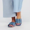 Clearance Worth Collective Essie Woven Canvas Slides in Denim