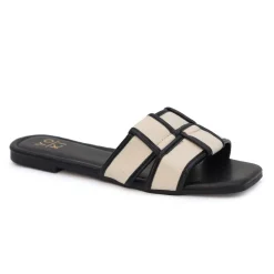 Sale Worth Collective Essie Woven Canvas Slides in Black