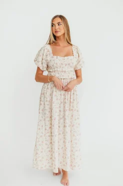 Fashion Worth Collective Finley 100% Cotton Peplum Midi Dress in Petal Pink - Bump & Nursing Fr