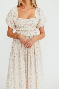 Fashion Worth Collective Finley 100% Cotton Peplum Midi Dress in Petal Pink - Bump & Nursing Fr