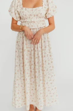 Fashion Worth Collective Finley 100% Cotton Peplum Midi Dress in Petal Pink - Bump & Nursing Fr