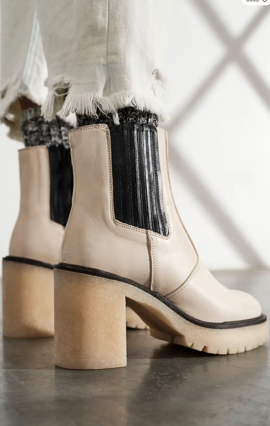 Discount Worth Collective Free People James Chelsea Boots | White Leather