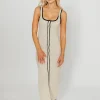 Outlet Worth Collective Gigi Sleeveless Midi Sweater Dress in Cream