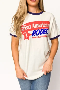 Discount Worth Collective Great American Rodeo Ringer T-Shirt