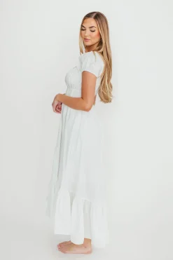Outlet Worth Collective Hannah Midi Dress in White
