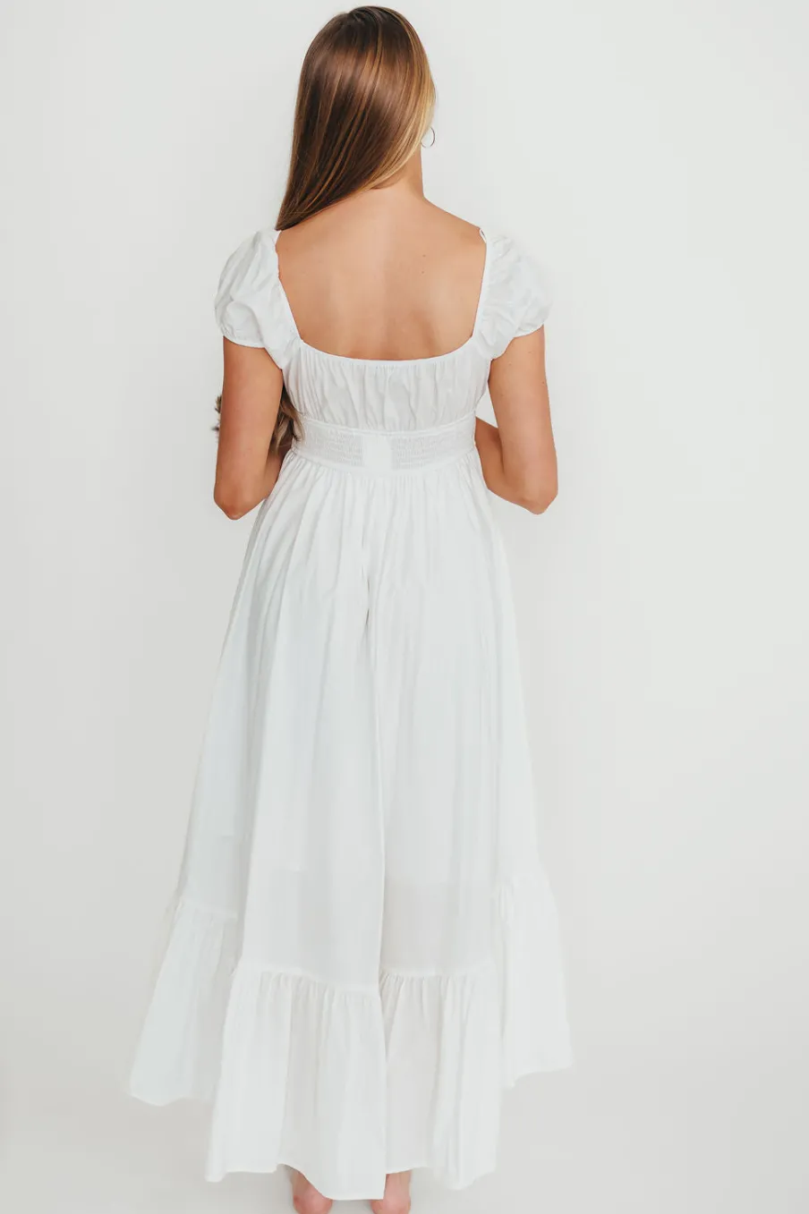 Outlet Worth Collective Hannah Midi Dress in White