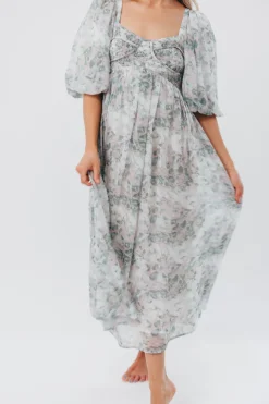 Best Worth Collective Harlow Maxi Dress in Forest - Bump Friendly (S-XL)