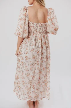 Sale Worth Collective Harlow Maxi Dress in Ivory Floral - Bump Friendly & Inclusive Sizing (