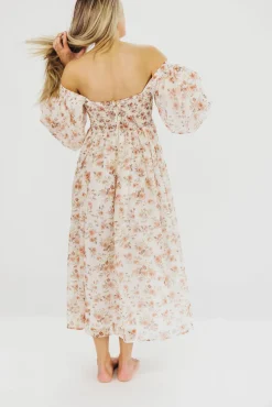 Sale Worth Collective Harlow Maxi Dress in Ivory Floral - Bump Friendly & Inclusive Sizing (