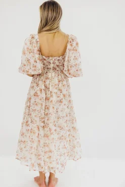 Sale Worth Collective Harlow Maxi Dress in Ivory Floral - Bump Friendly & Inclusive Sizing (