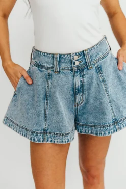 Best Worth Collective Helena Washed Denim Skort