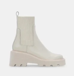 Fashion Worth Collective Hoven H2O Boots in Ivory Leather