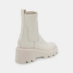 Fashion Worth Collective Hoven H2O Boots in Ivory Leather
