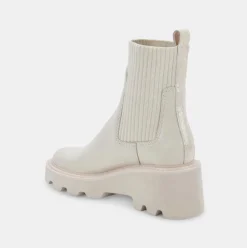 Fashion Worth Collective Hoven H2O Boots in Ivory Leather