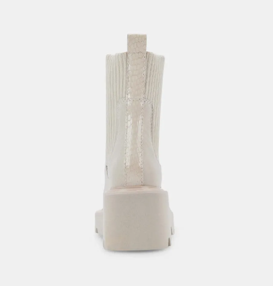 Fashion Worth Collective Hoven H2O Boots in Ivory Leather