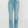 Online Worth Collective Indie Low Rise Vintage Slim Bootcut in Light Denim