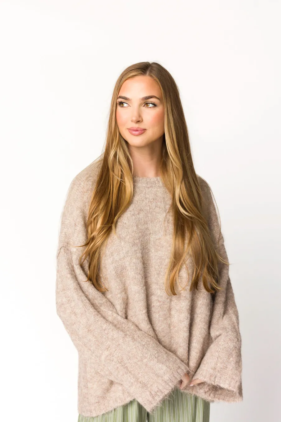 Clearance Worth Collective Jesse Pullover in Light Brown