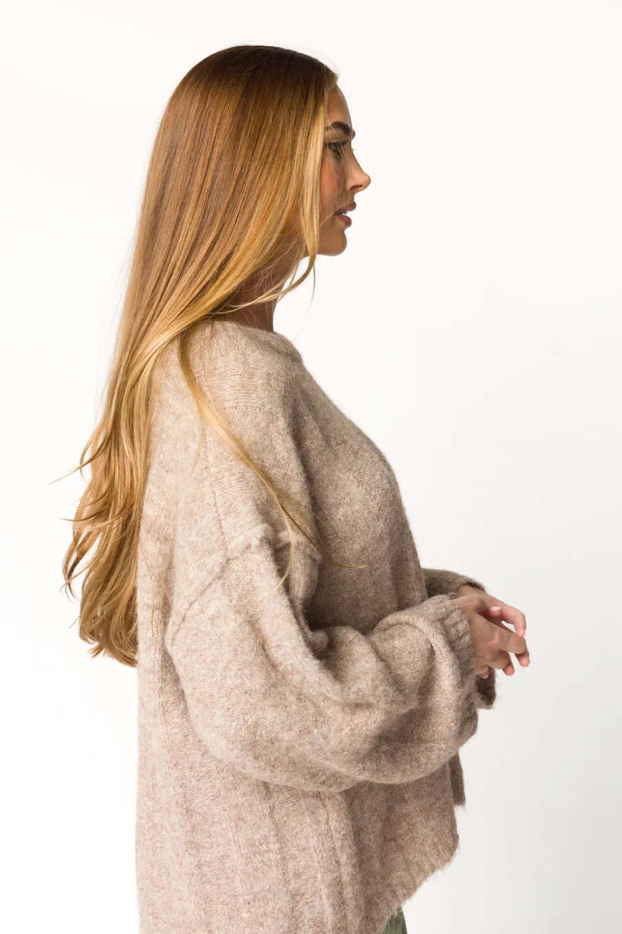 Clearance Worth Collective Jesse Pullover in Light Brown