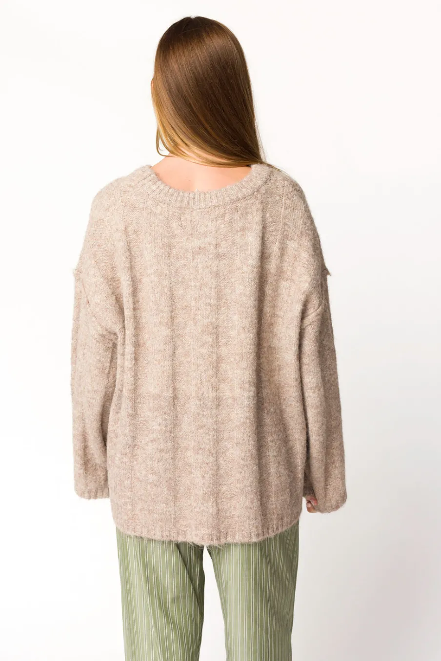 Clearance Worth Collective Jesse Pullover in Light Brown
