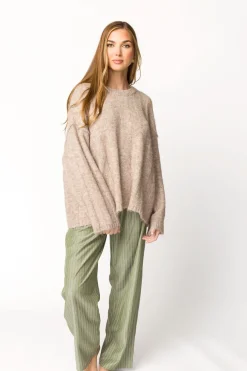Clearance Worth Collective Jesse Pullover in Light Brown