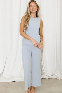 New Worth Collective Journey Textured Lounge Set in Slate Blue