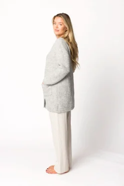Best Worth Collective Julie Striped Cotton Pants in Ivory/Black