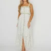Online Worth Collective Kenna Floral Embroidered Maxi In French Blue