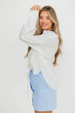 Online Worth Collective Lakin Soft Overfit Shirts in Off-White