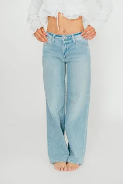 Fashion Worth Collective Laurel Wide Leg Jean in Light Denim