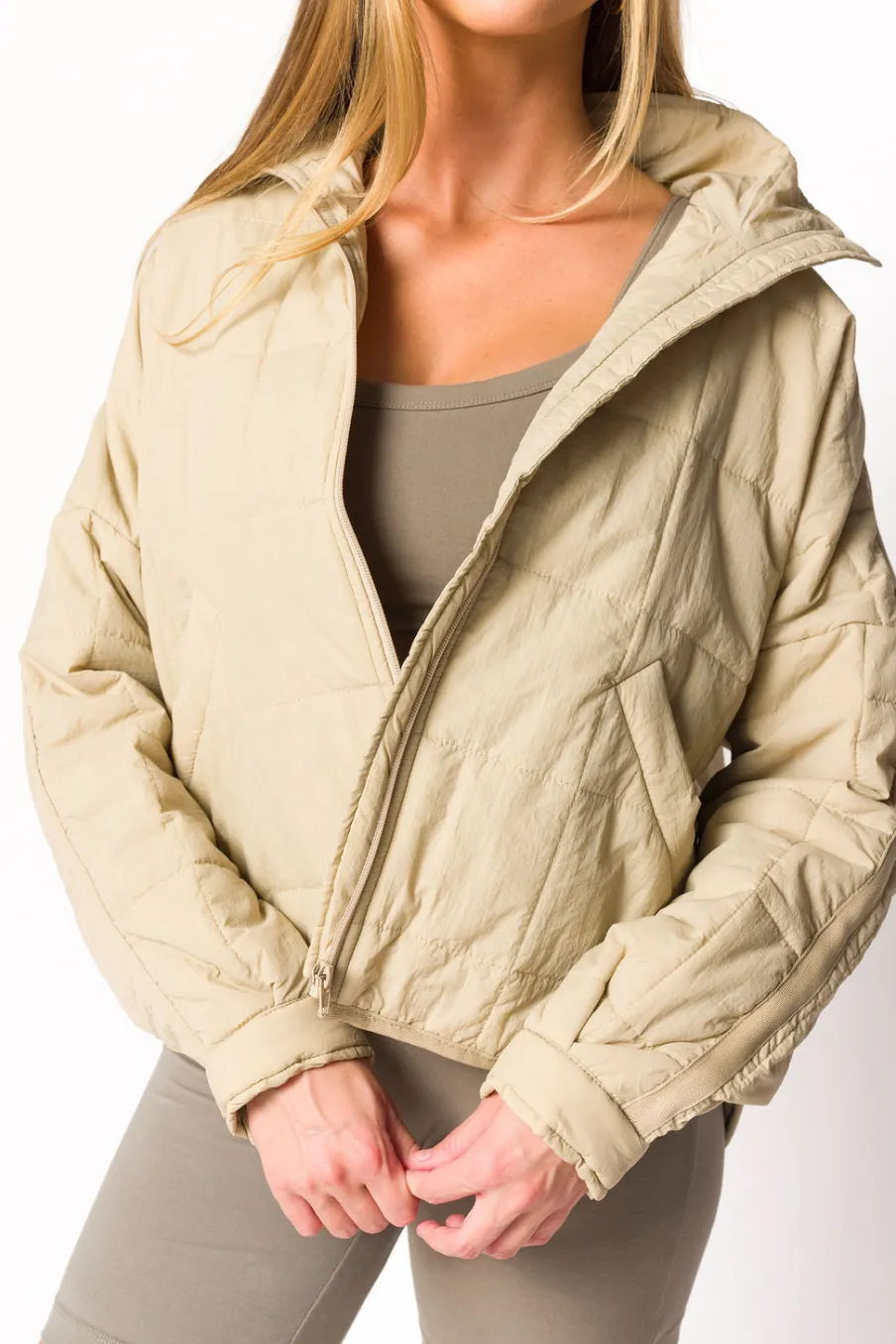 Sale Worth Collective Layla Puffer Jacket in Bone