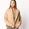 Discount Worth Collective Layla Puffer Jacket in Oat