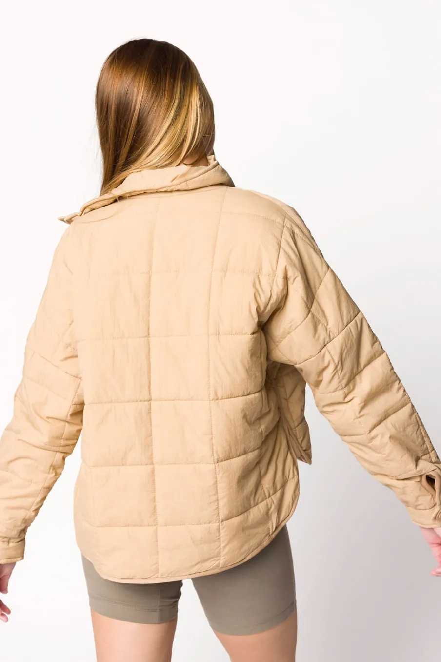 Discount Worth Collective Layla Puffer Jacket in Oat