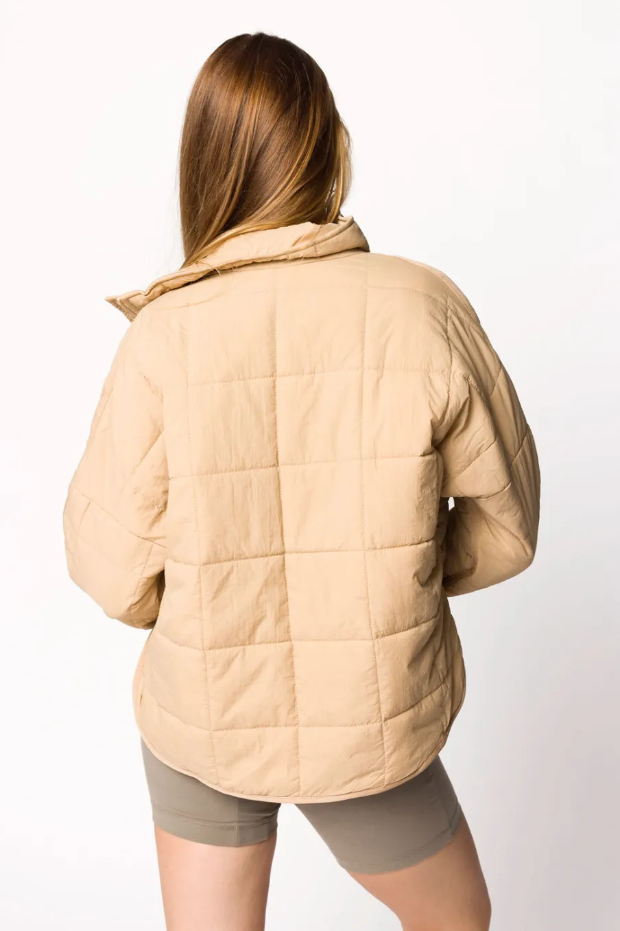 Discount Worth Collective Layla Puffer Jacket in Oat
