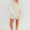 Sale Worth Collective Loren Overalls in Sand Stone