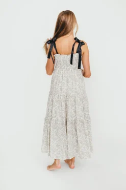 New Worth Collective Lottie Tiered Maxi Dress in Floral Black