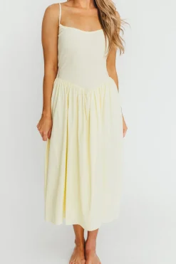 Best Worth Collective Lucy Midi Dress in Yellow
