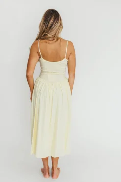 Best Worth Collective Lucy Midi Dress in Yellow