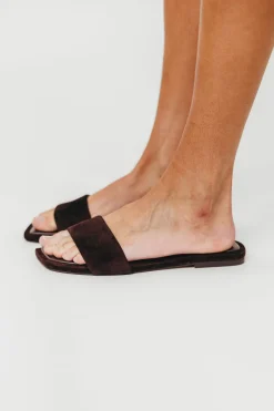 Hot Worth Collective Lumina Brown Suede Sandal