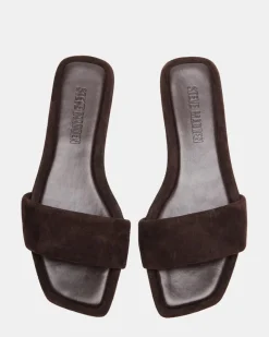 Hot Worth Collective Lumina Brown Suede Sandal