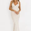 Fashion Worth Collective Lydia Maxi Lace Dress in Vanilla