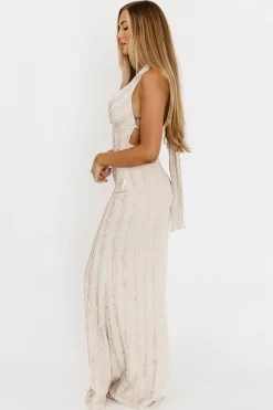Fashion Worth Collective Lydia Maxi Lace Dress in Vanilla
